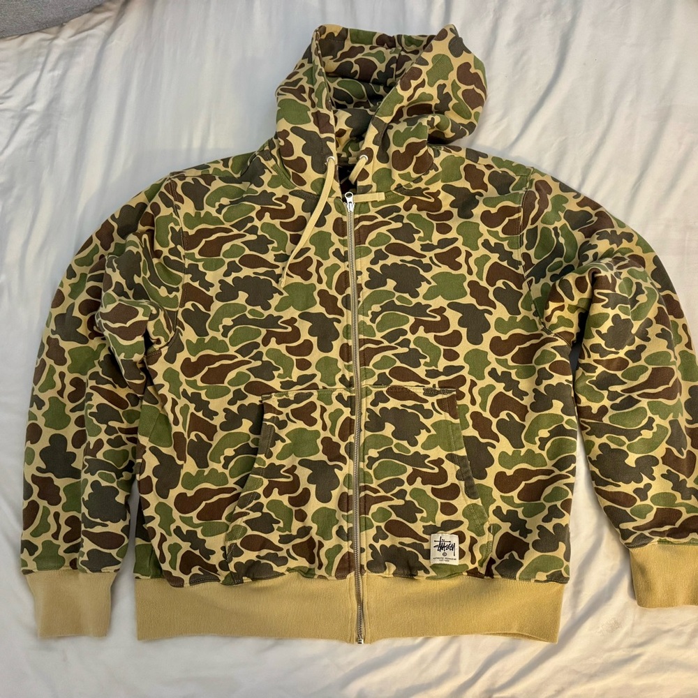 Stussy Camo Patterned Hoodie